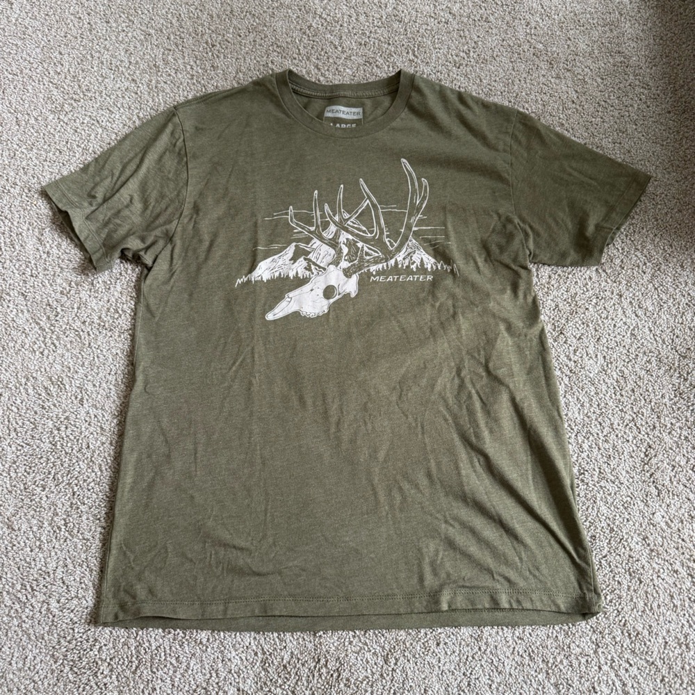 MEATEATER Men’s Green T Shirt Graphic Tee Size Large